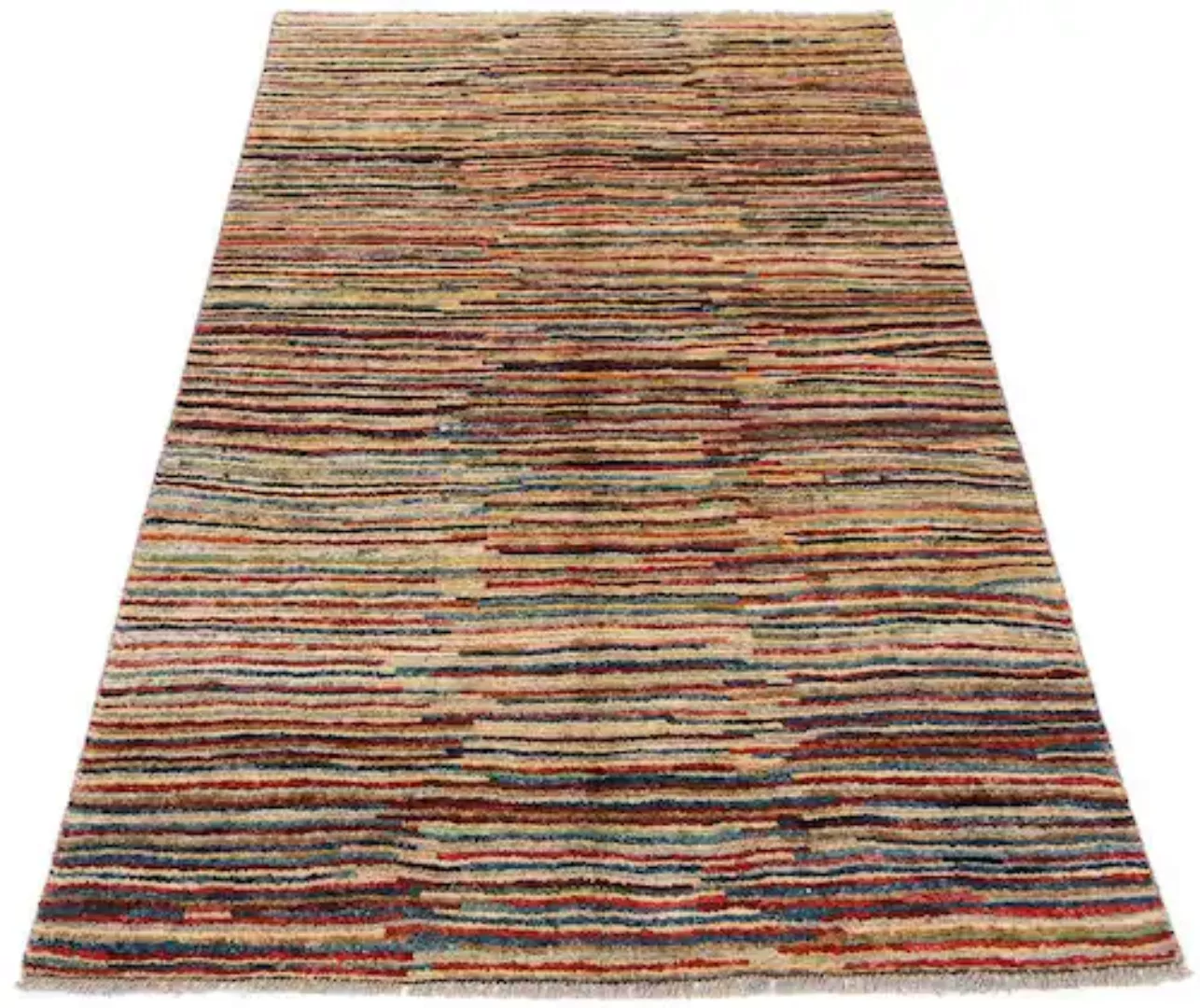 morgenland Wollteppich »Streifen Multicolore 172 x 110 cm«, rechteckig günstig online kaufen