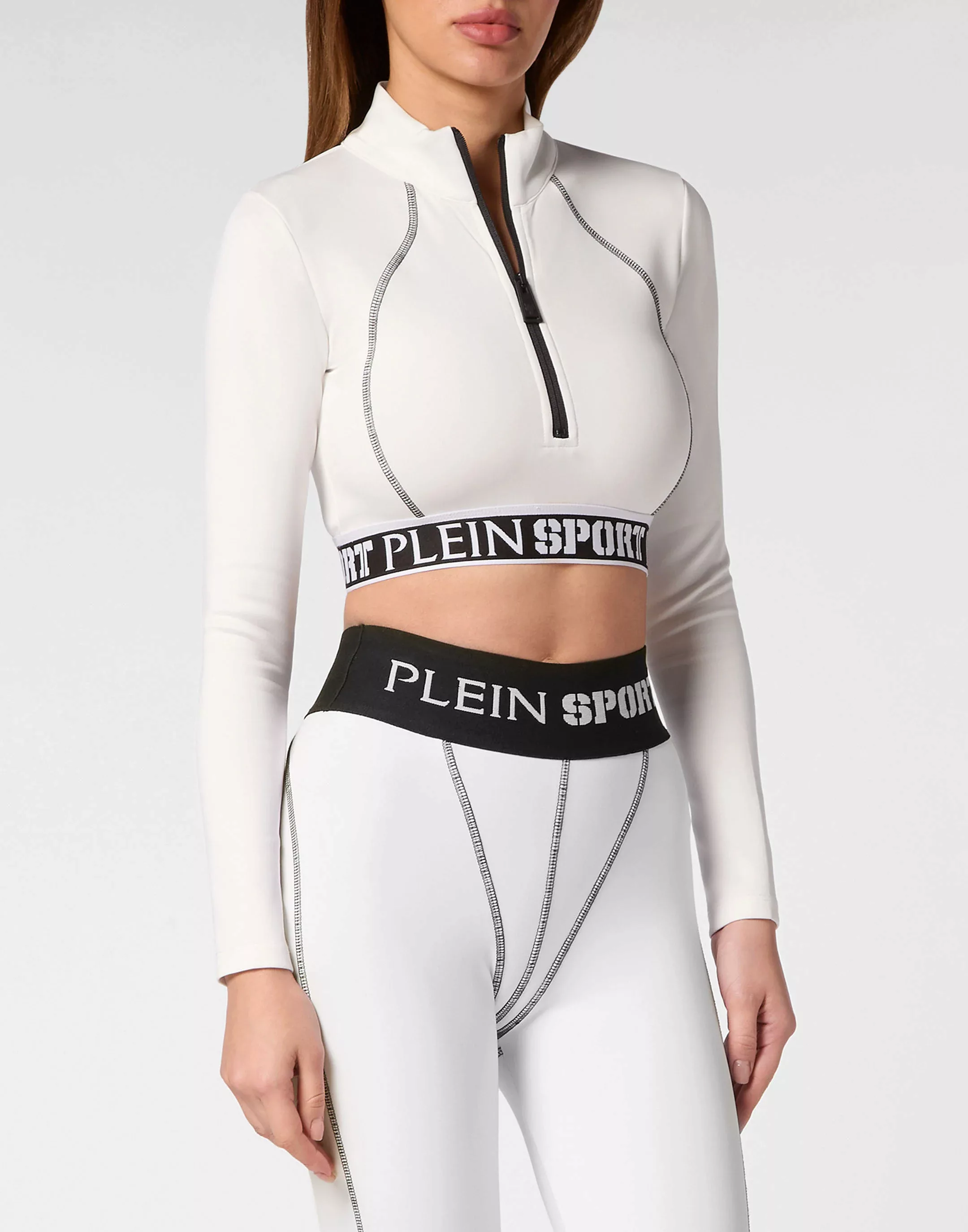 PLEIN SPORT Lauftop "Sport Top Cropped Top" günstig online kaufen