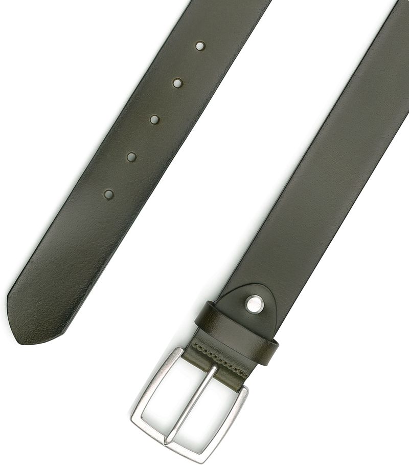 Suitable Leder Gürtel Grün Washed - Größe 105 günstig online kaufen