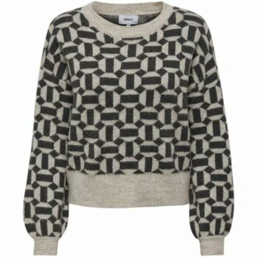 Only  Pullover 15268015 GEO LIGE-OATMEAL günstig online kaufen