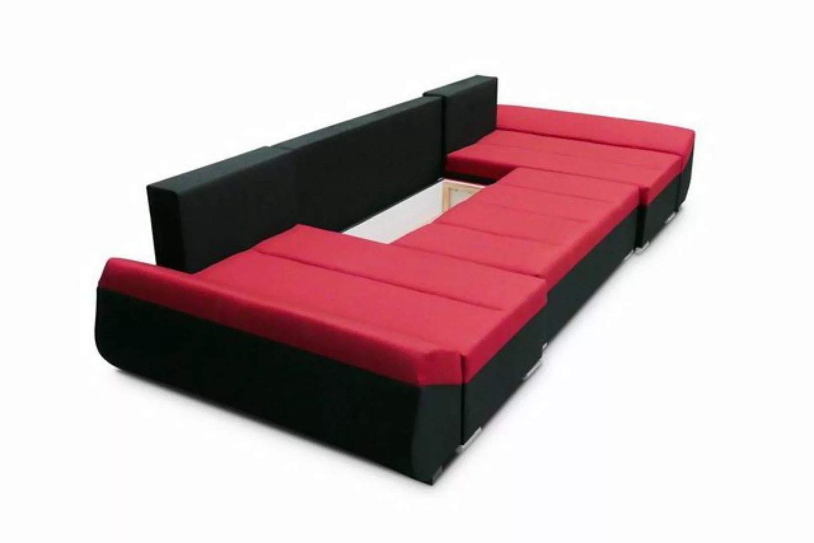 Fun Möbel Wohnlandschaft Sofa in U-Form KLEO in Stoff, inkl. Rückenkissen u günstig online kaufen