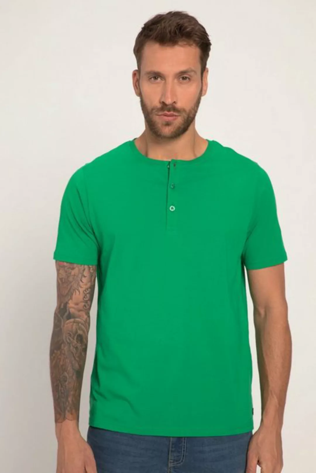 JP1880 T-Shirt Henley Basic Knopfleiste Halbarm günstig online kaufen