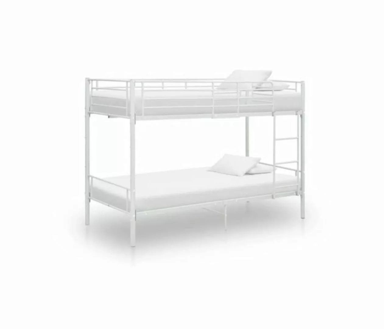 HomeMiYN Etagenbett Etagenbett Weiß Metall 90×200 cm günstig online kaufen