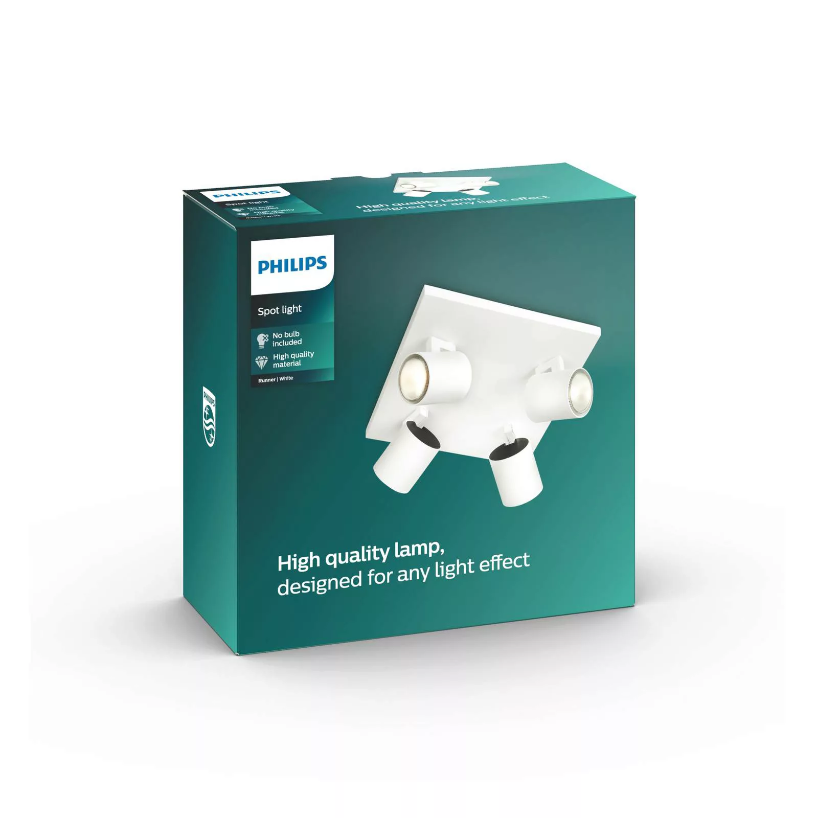 Philips myLiving Runner Deckenspot GU10 4-flg weiß günstig online kaufen