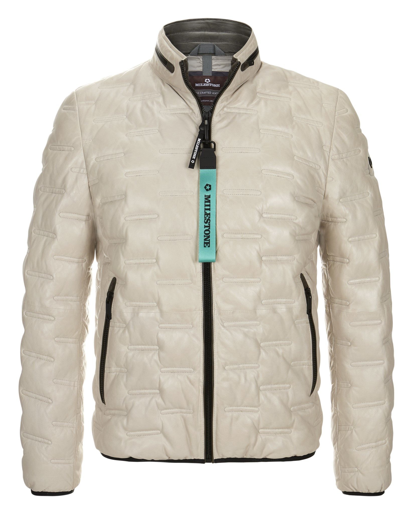 Milestone Lederjacke MSAversa in Stepp-Optik aus günstig online kaufen