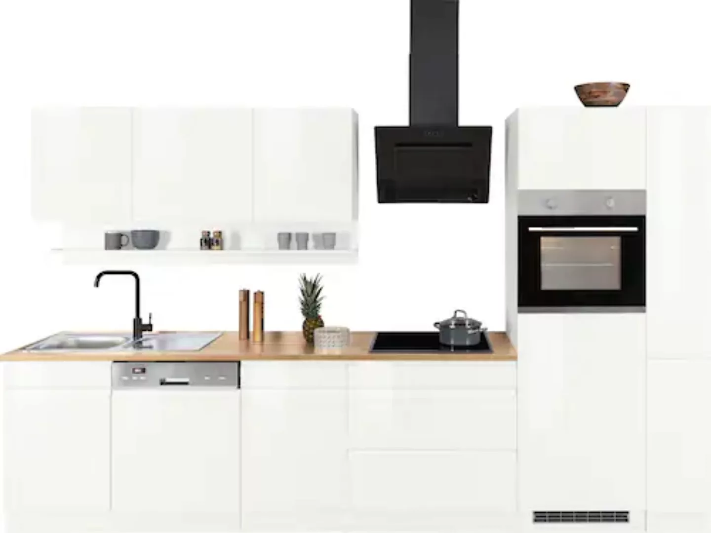 Kochstation Küche "KS-Virginia", Breite 330 cm, ohne E-Geräte günstig online kaufen