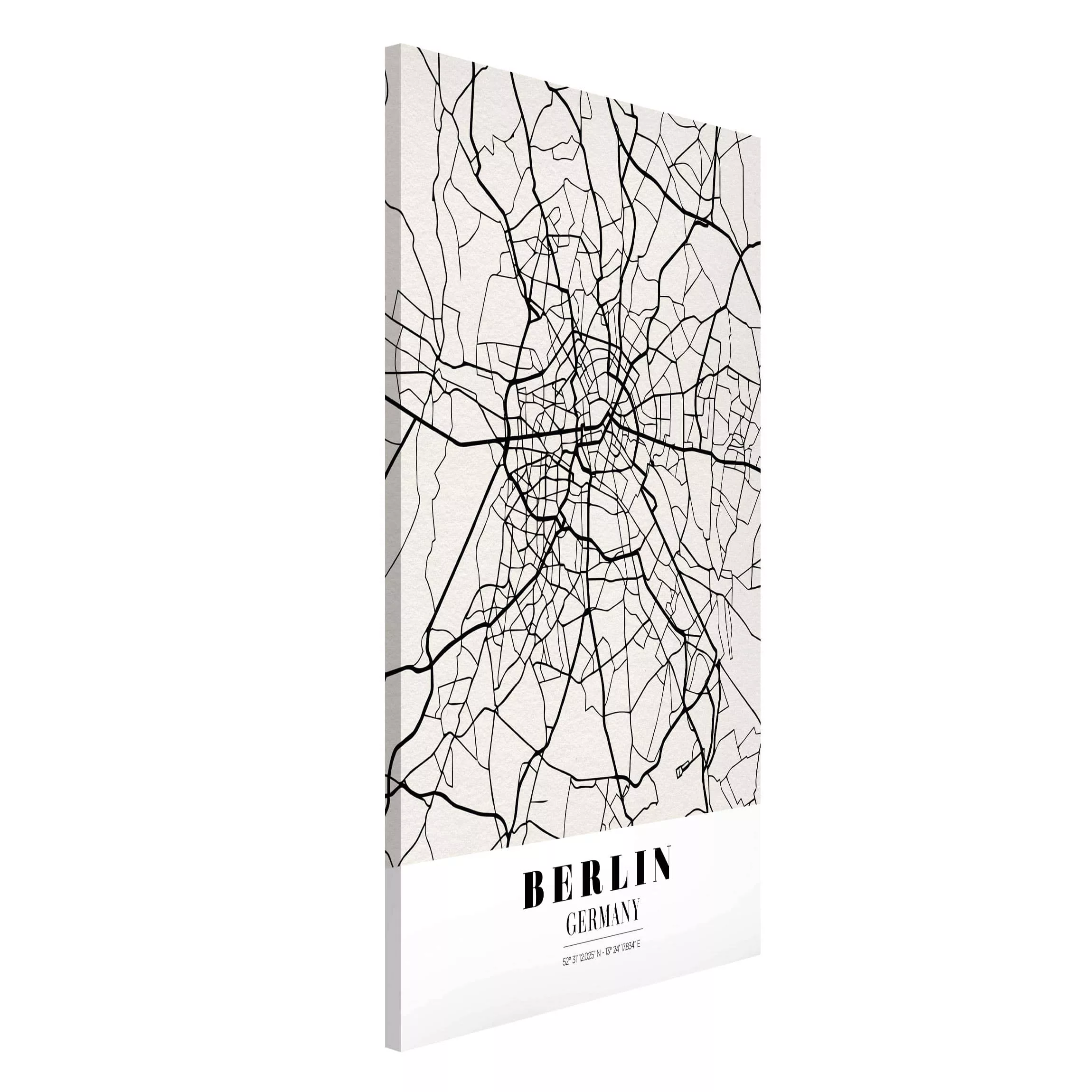 Magnettafel Stadt-, Land- & Weltkarte - Hochformat 3:4 Stadtplan Berlin - K günstig online kaufen