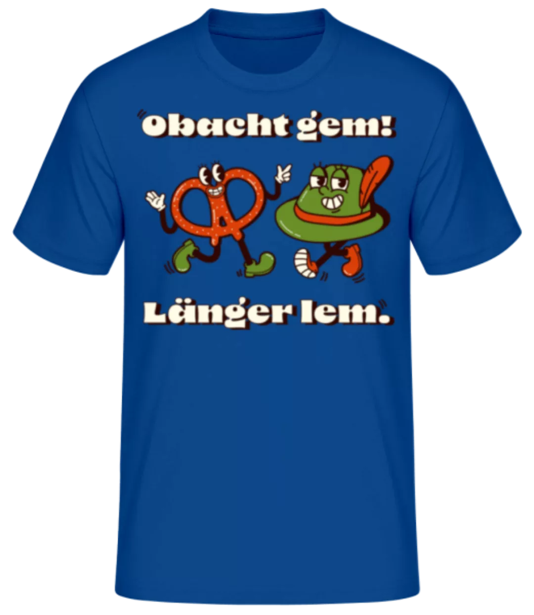 Obacht Gem Länger Lem · Männer Basic T-Shirt günstig online kaufen