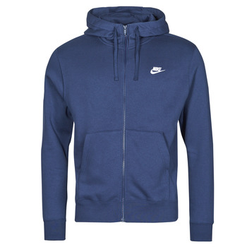 Nike – Club – Kapuzenpullover mit Reißverschluss in Marine-Marineblau günstig online kaufen