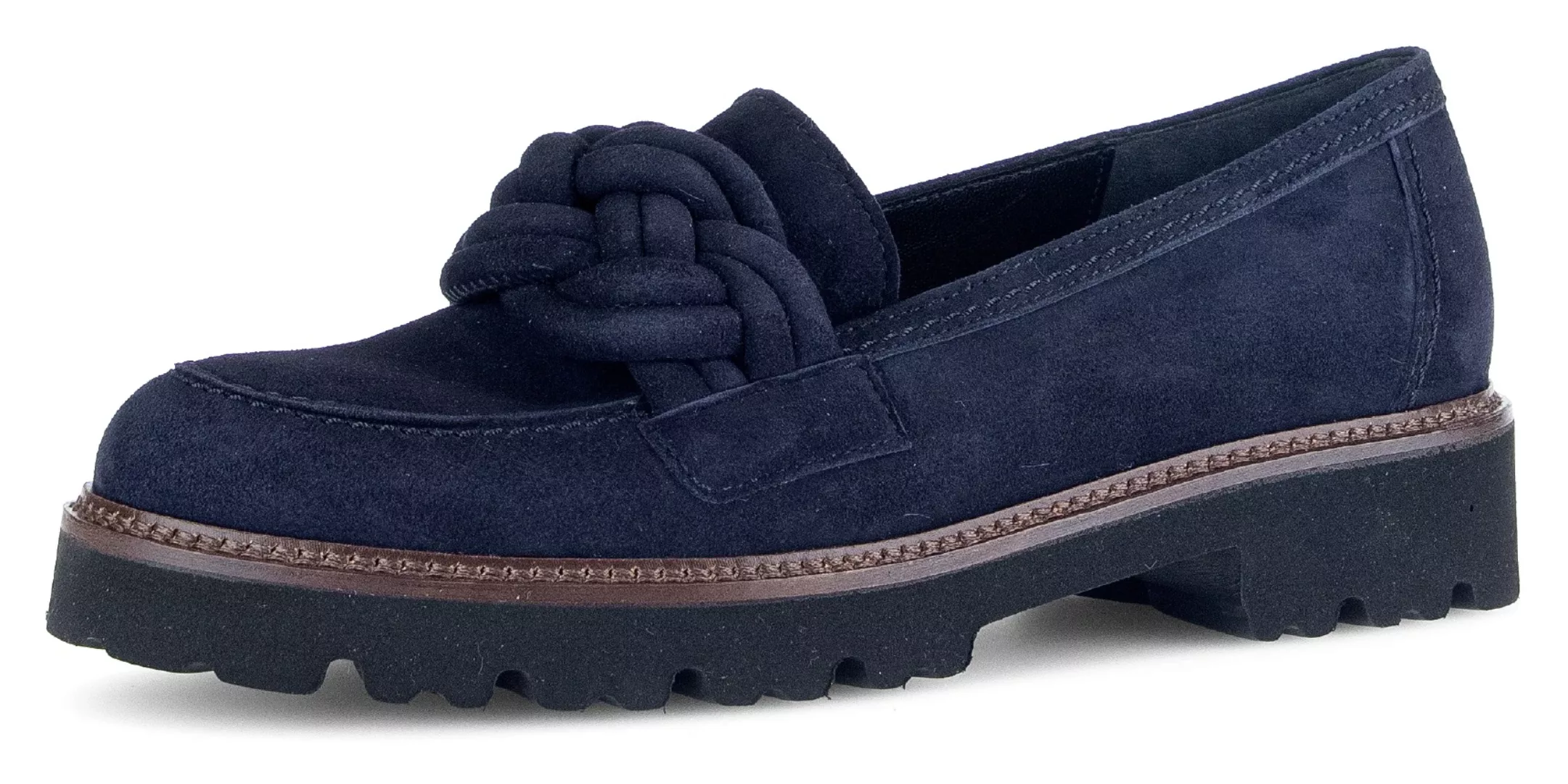 Gabor Loafer, Slipper, Halbschuh, Schlupfschuh mit geflochtenem Zierriegel günstig online kaufen