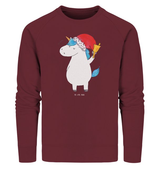 Mr. & Mrs. Panda Longpullover Größe XXL Einhorn Weihnachtsmann - Burgundy - günstig online kaufen