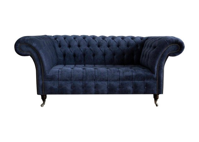 Xlmoebel Chesterfield-Sofa Zweisitzer Couch Klassisches Textilsofa Polster günstig online kaufen