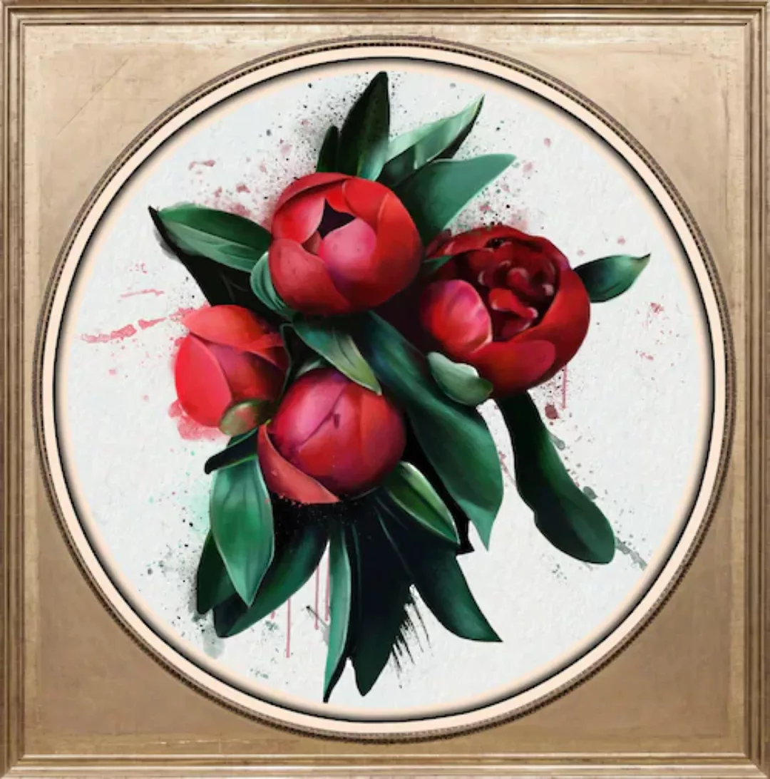 queence Acrylglasbild "Rote Blüte" günstig online kaufen