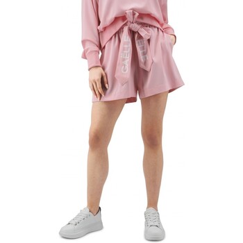 GaËlle Paris  Hosen Krepp-Shorts mit Schrpe mit Logo-Print günstig online kaufen