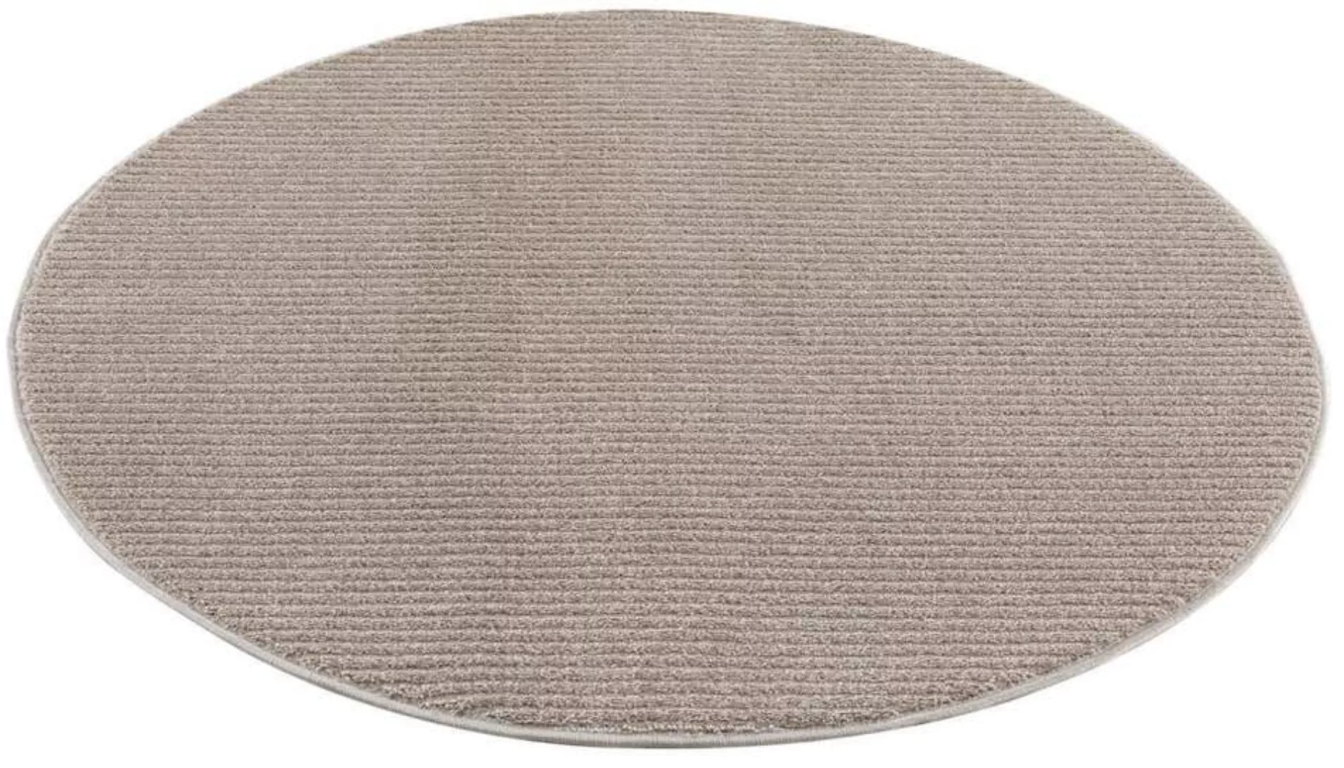 Carpet City Teppich »Friseé-Teppich FANCY900«, rund, 12 mm Höhe, Kurzflor, günstig online kaufen