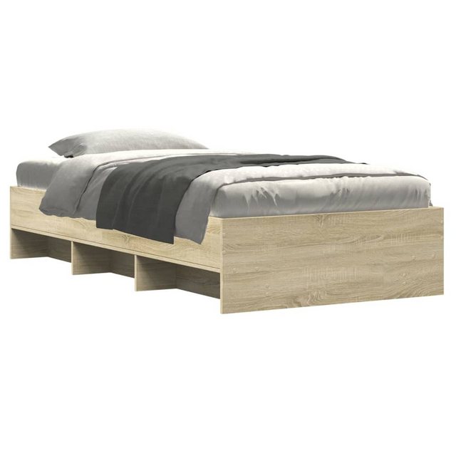 vidaXL Bett Bettgestell ohne Matratze Sonoma-Eiche 90x190 cm Holzwerkstoff günstig online kaufen