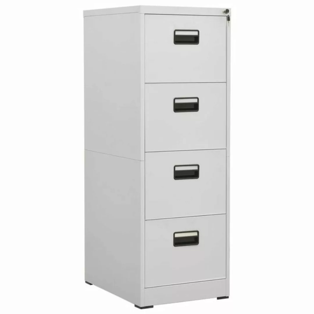 vidaXL Aktenschrank Aktenschrank Hellgrau 46x62x133 cm Stahl günstig online kaufen