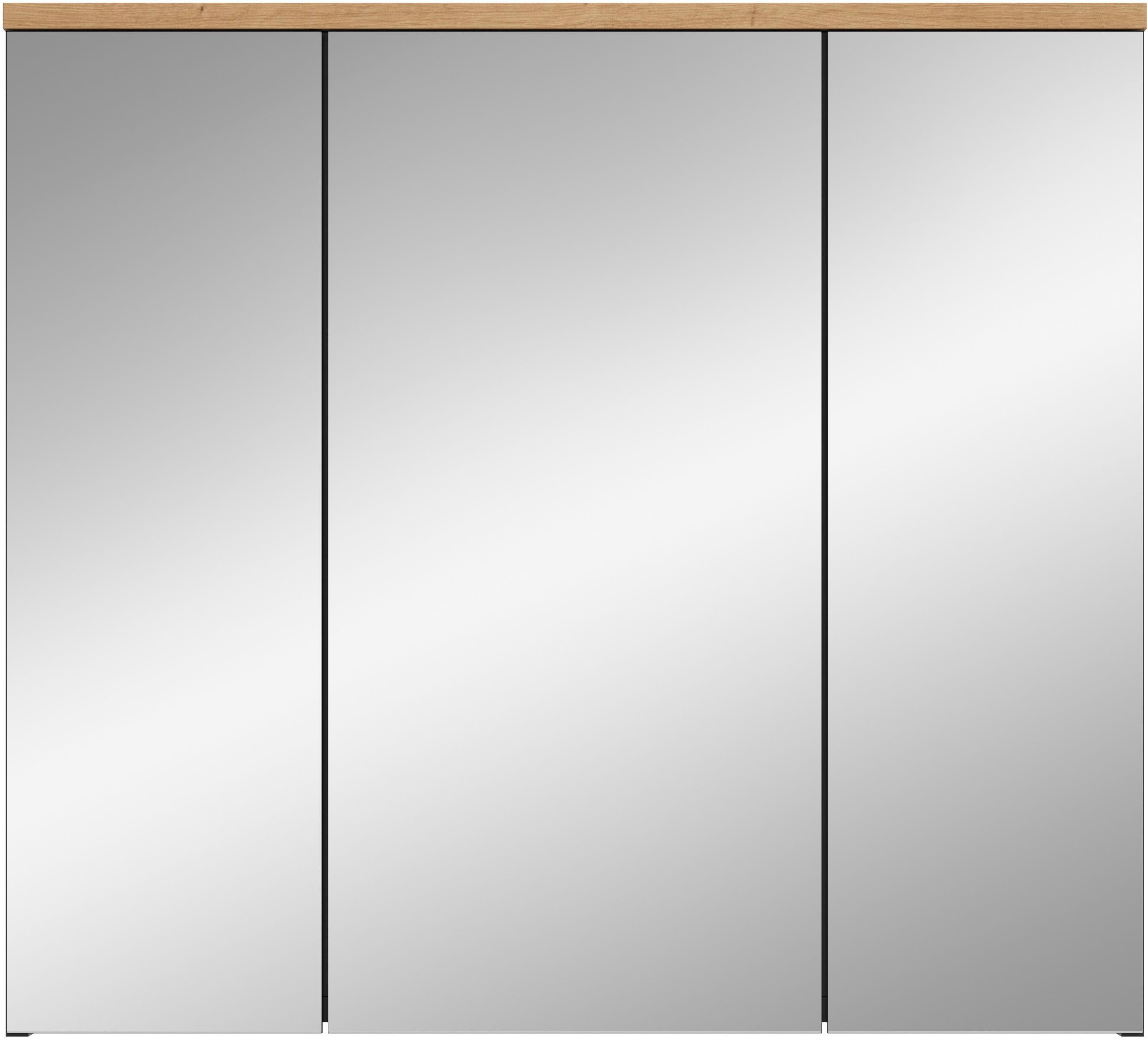 INOSIGN Spiegelschrank "REHAT, Breite 80 cm, 3 Spiegeltüren, 6 Einlegeböden günstig online kaufen