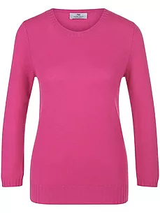 Rundhals-Pullover aus 100% Premium-Kaschmir Peter Hahn Cashmere pink günstig online kaufen