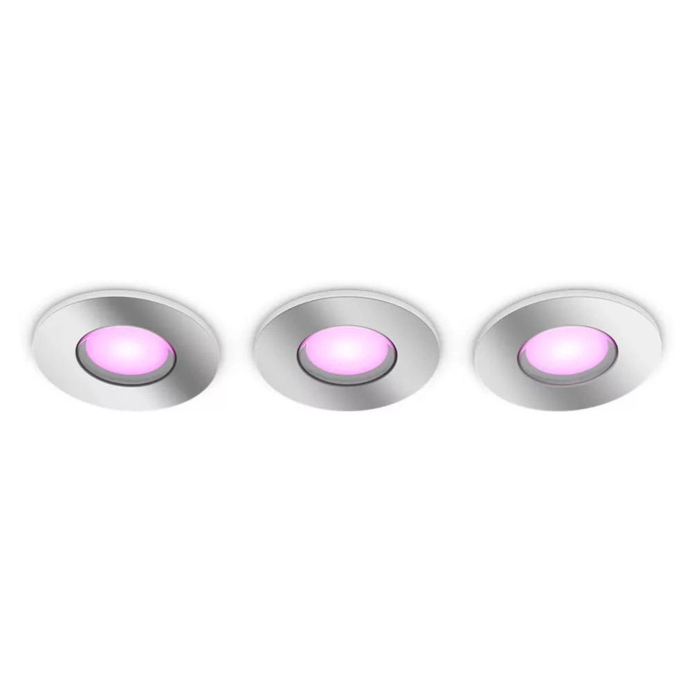 Philips Hue Bluetooth White & Color Ambiance Einbauspot Xamento in Chrom 4, günstig online kaufen