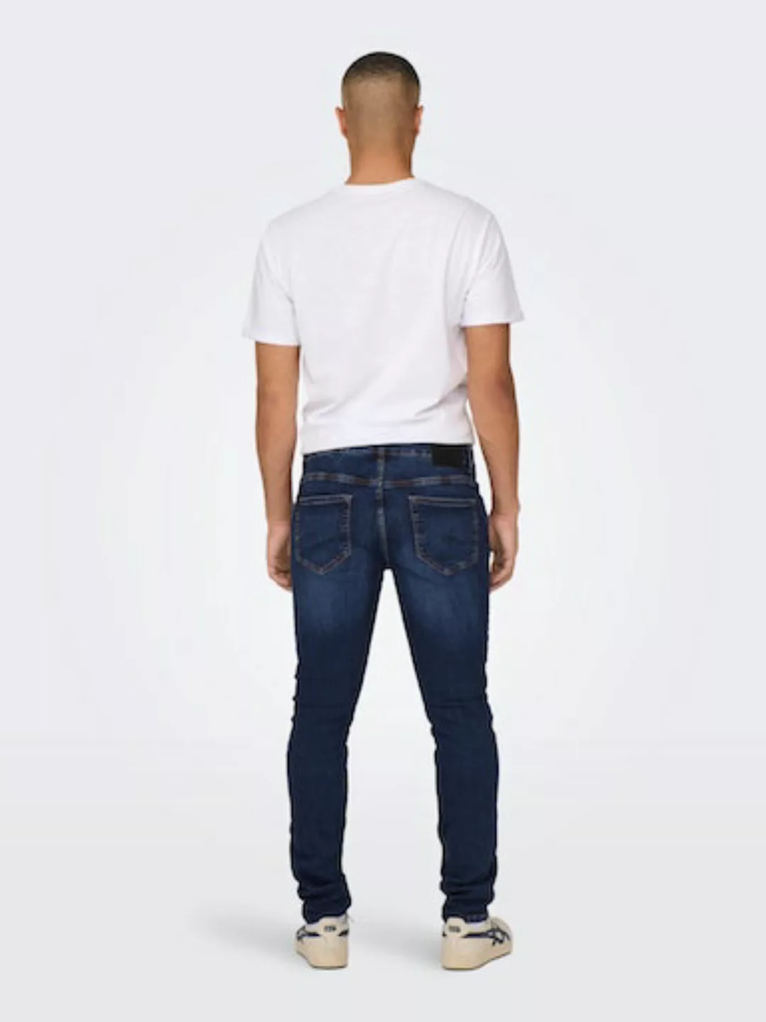 Only & Sons Herren Jeans ONSLOOM SLIM 6749 - Slim Fit - Blau - Dark Blue De günstig online kaufen