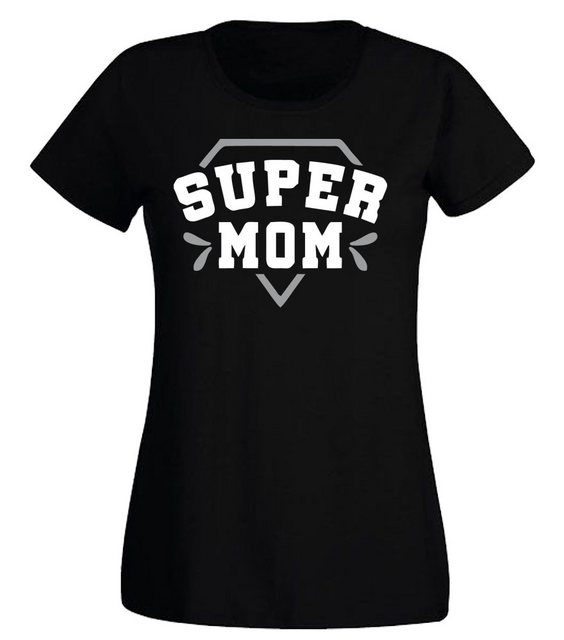 G-graphics T-Shirt Damen T-Shirt - Super Mom mit trendigem Frontprint, Slim günstig online kaufen