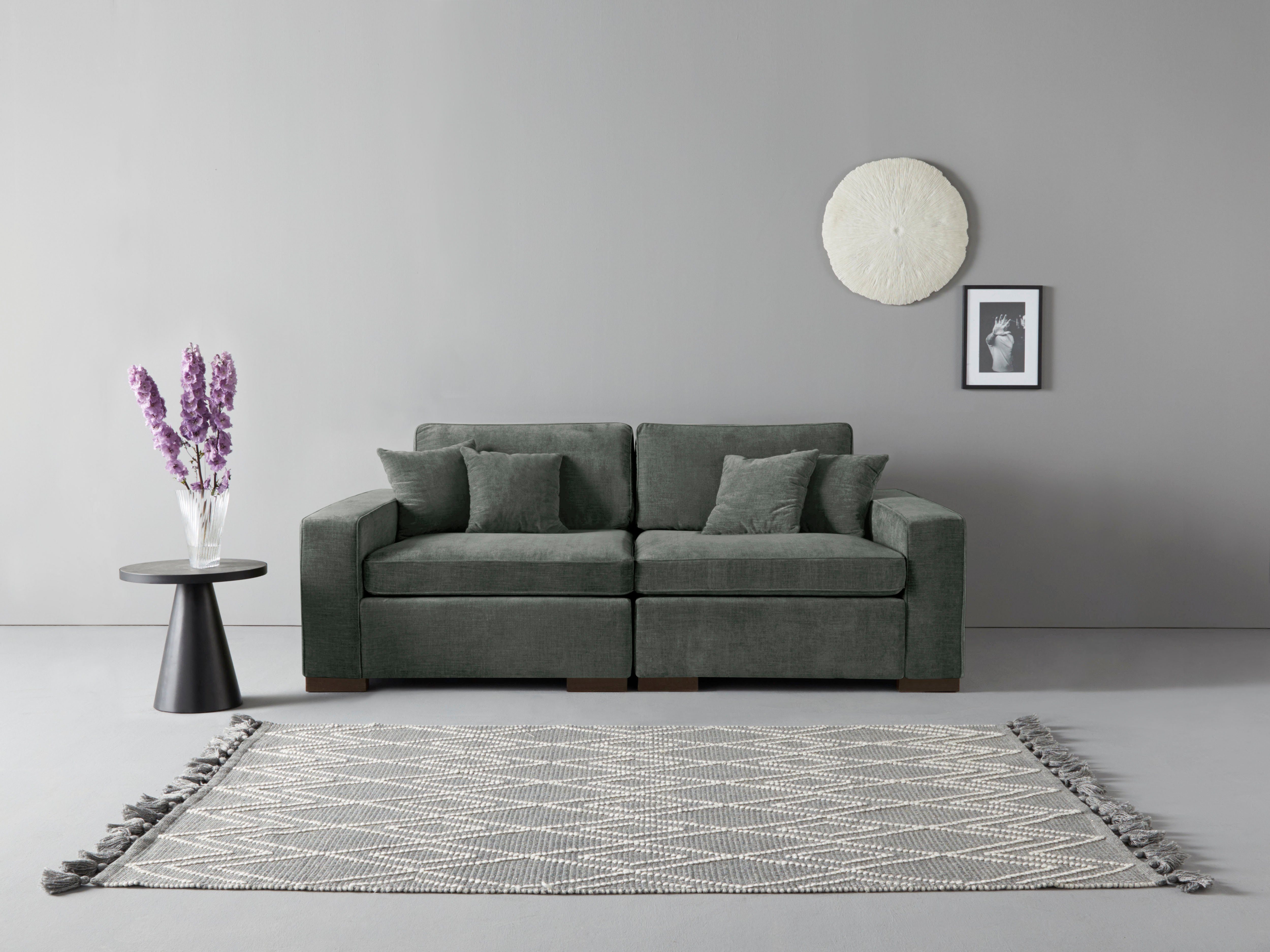 Home affaire 2-Sitzer "Skara", Lounge-Sofa mit Federkernpolsterung, in viel günstig online kaufen