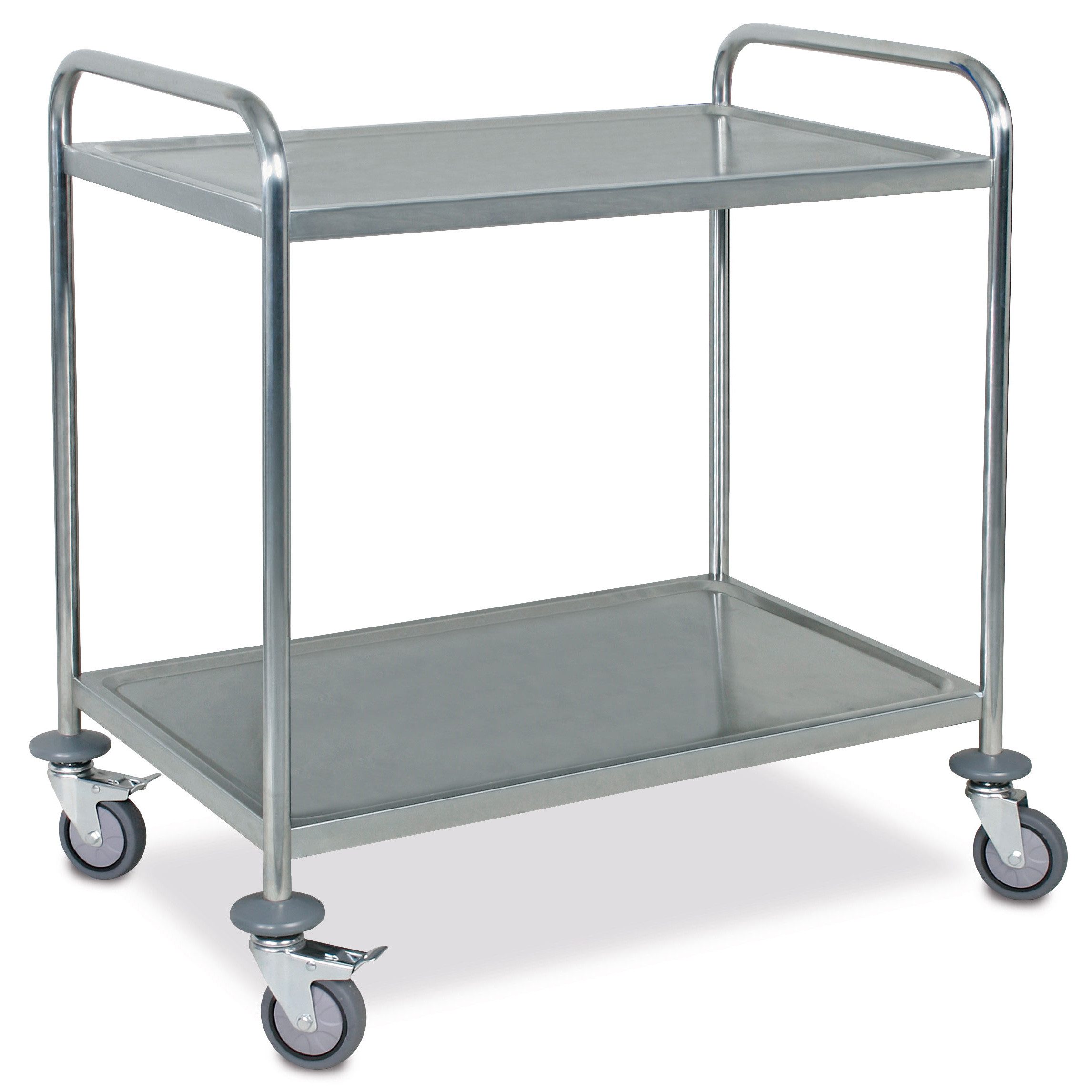 BRB-Lagertechnik Servierwagen Servierwagen aus Edelstahl, 2 günstig online kaufen
