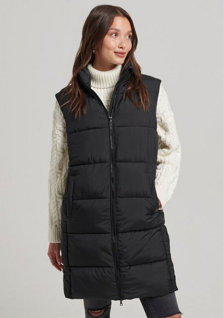 Superdry Steppweste STUDIOS LONGLINE QUILTED GILET günstig online kaufen