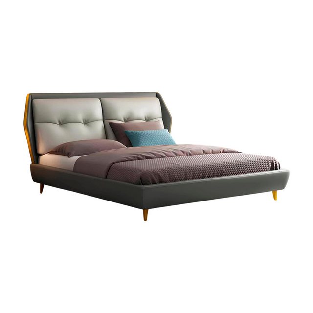 Xlmoebel Bett Modernes Ehebett aus luxuriösem Lederdesign in 180x200 cm für günstig online kaufen