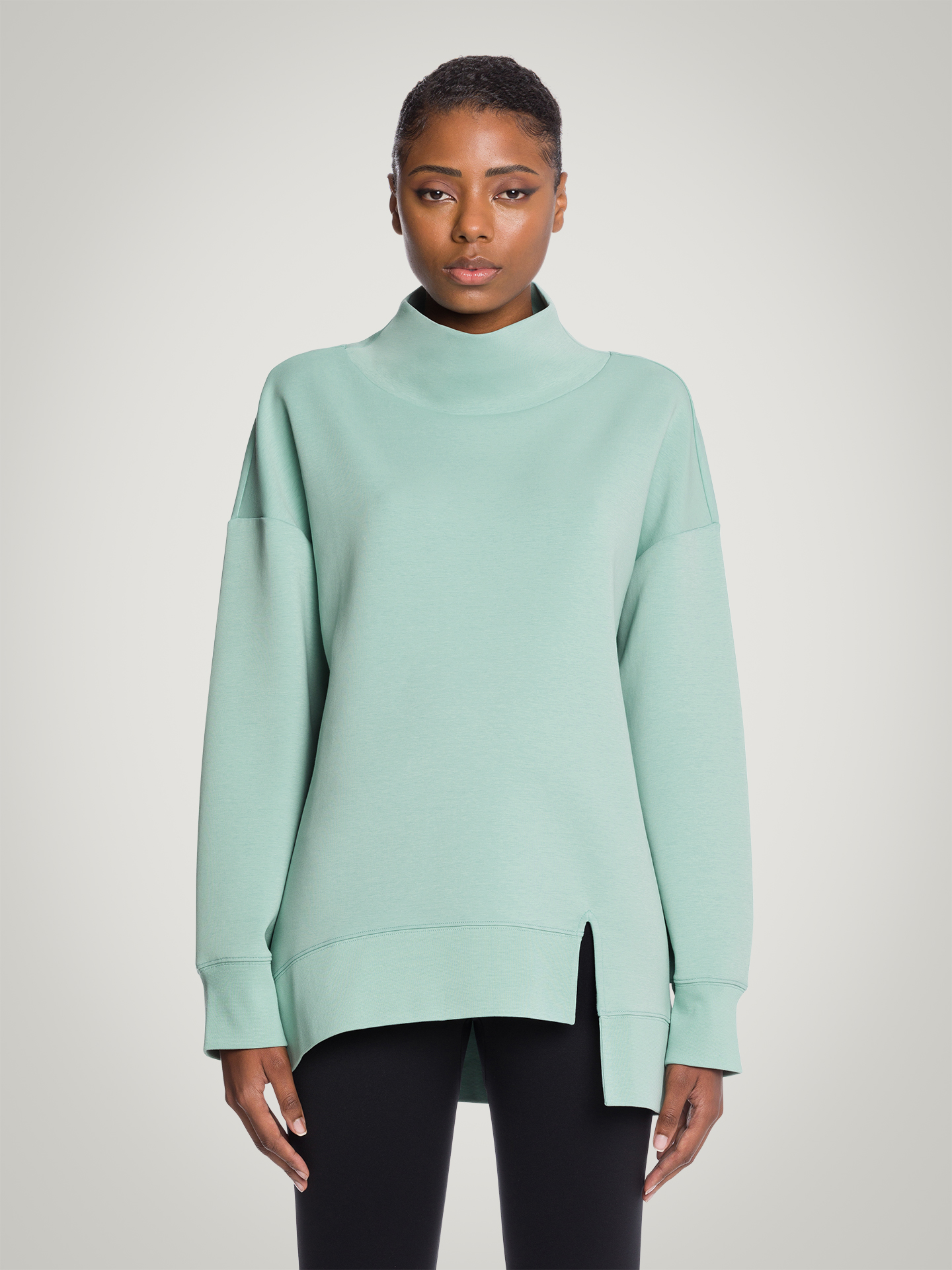 Wolford - Sweater Top Long Sleeves, Frau, icy mint, Größe: L günstig online kaufen