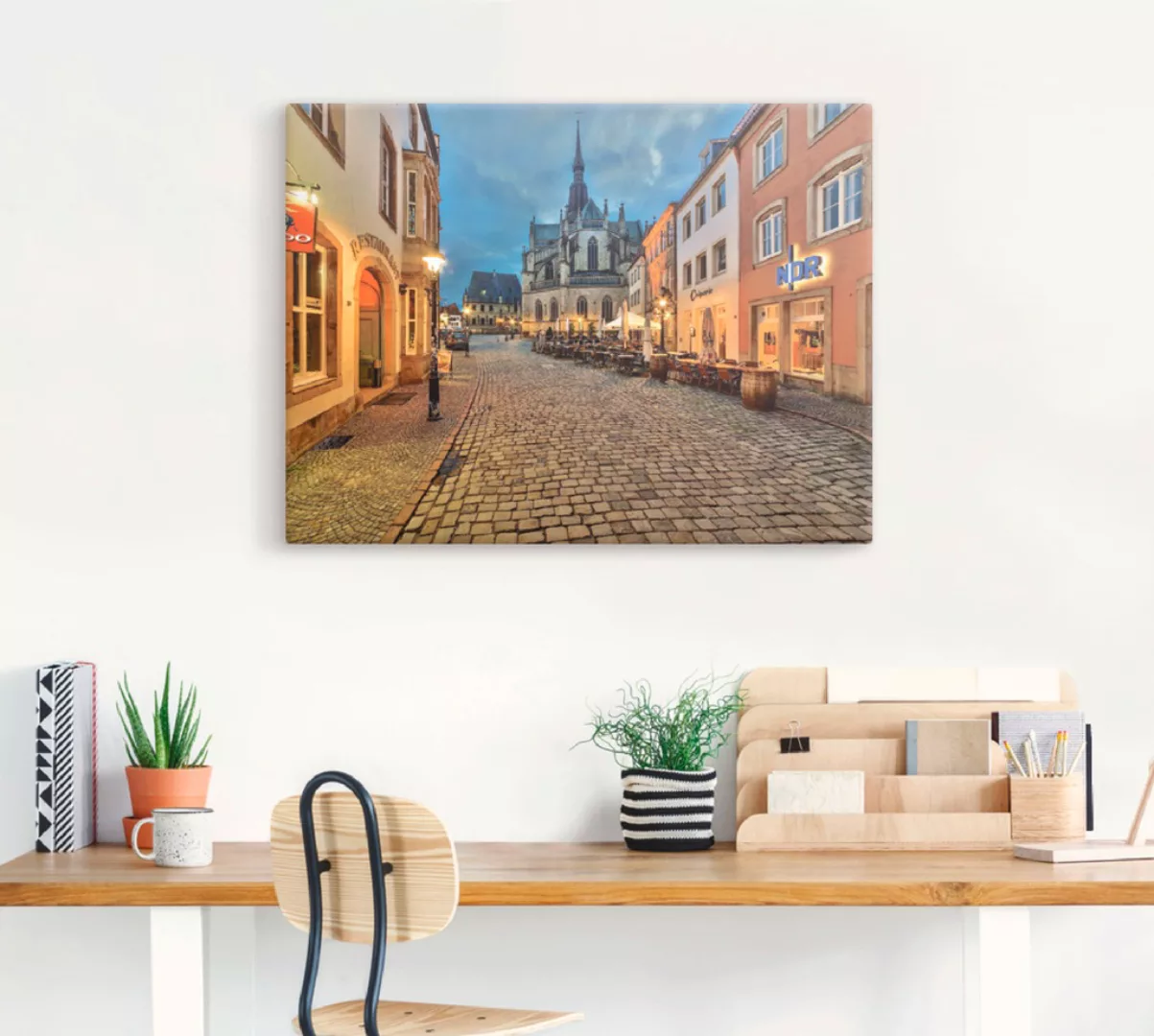 Artland Wandbild »Osnabrück, Blick auf die Marienkirche«, Deutschland, (1 S günstig online kaufen