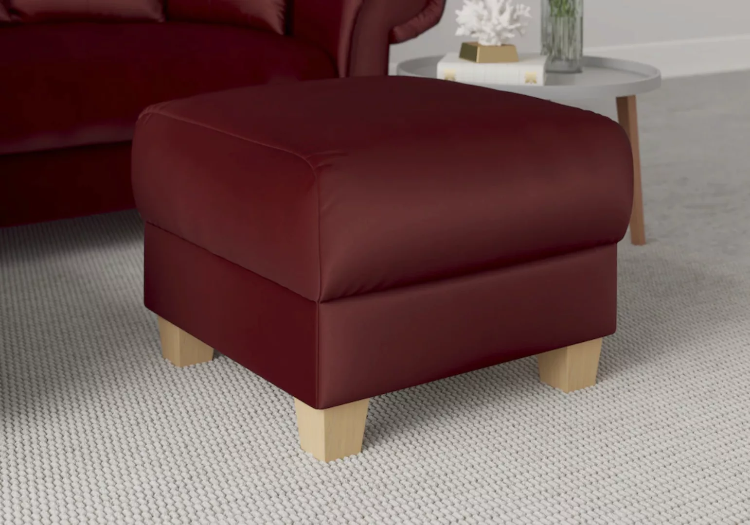 Home affaire Hocker "Queenie Hocker", Praktischer Hocker mit softem, weiche günstig online kaufen