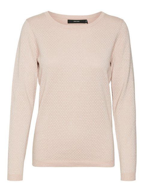 Vero Moda Rundhalspullover VMCARE SHINE LS O-NECK PULLOVER mit leichtem Gli günstig online kaufen