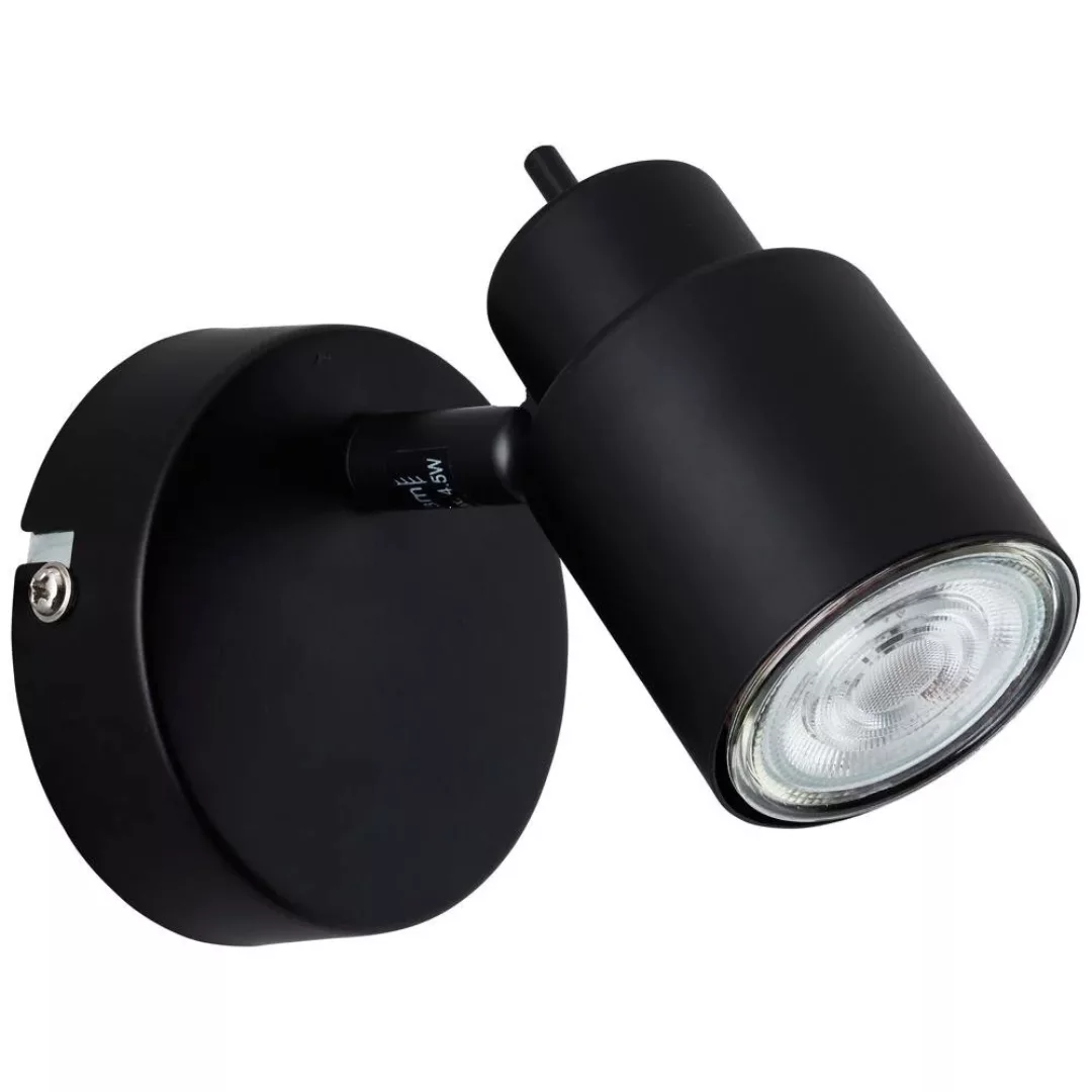 LED Wandleuchte Andres in Schwarz-matt 4,5W 345lm GU10 günstig online kaufen