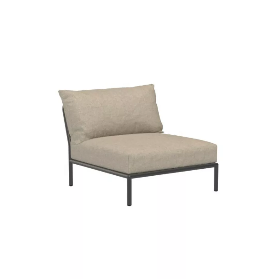LEVEL2 Outdoor Sessel Lounge-Modul 1 Papyrus Dunkelgrau günstig online kaufen
