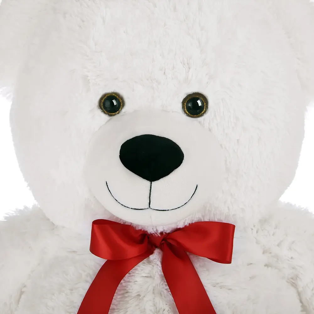 Plüschtier Teddybär XL Weiß inkl. Herzkissen günstig online kaufen