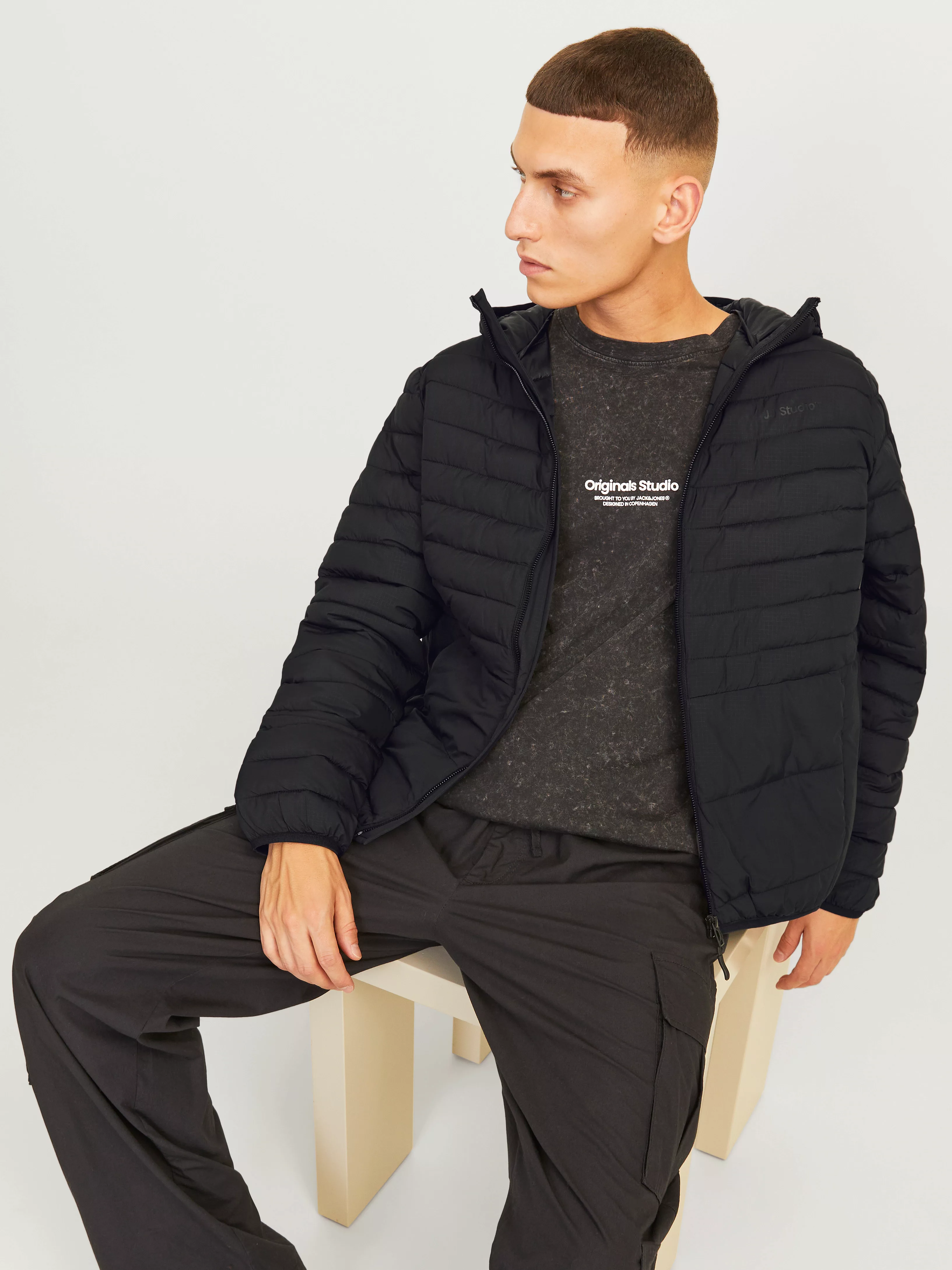 Jack & Jones Steppjacke JJESTATE PACKABLE PUFFER HOOD NOOS mit Kapuze günstig online kaufen