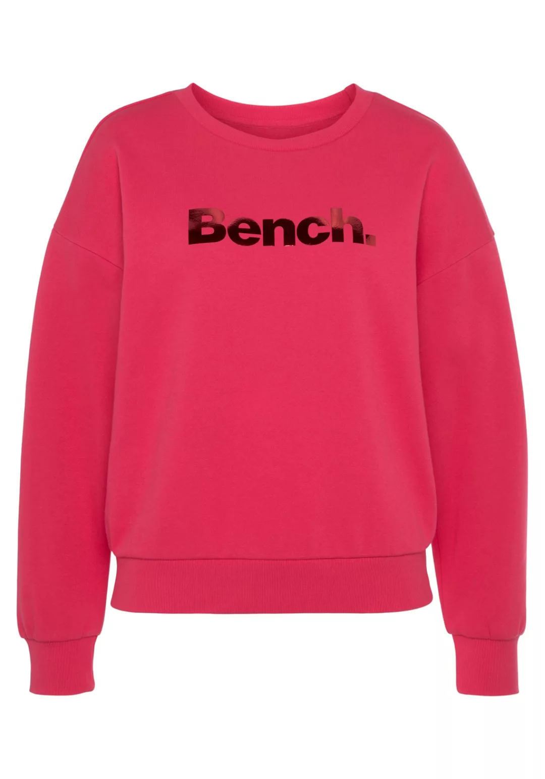 Bench. Loungewear Sweatshirt, mit glänzendem Logodruck, Loungewear günstig online kaufen