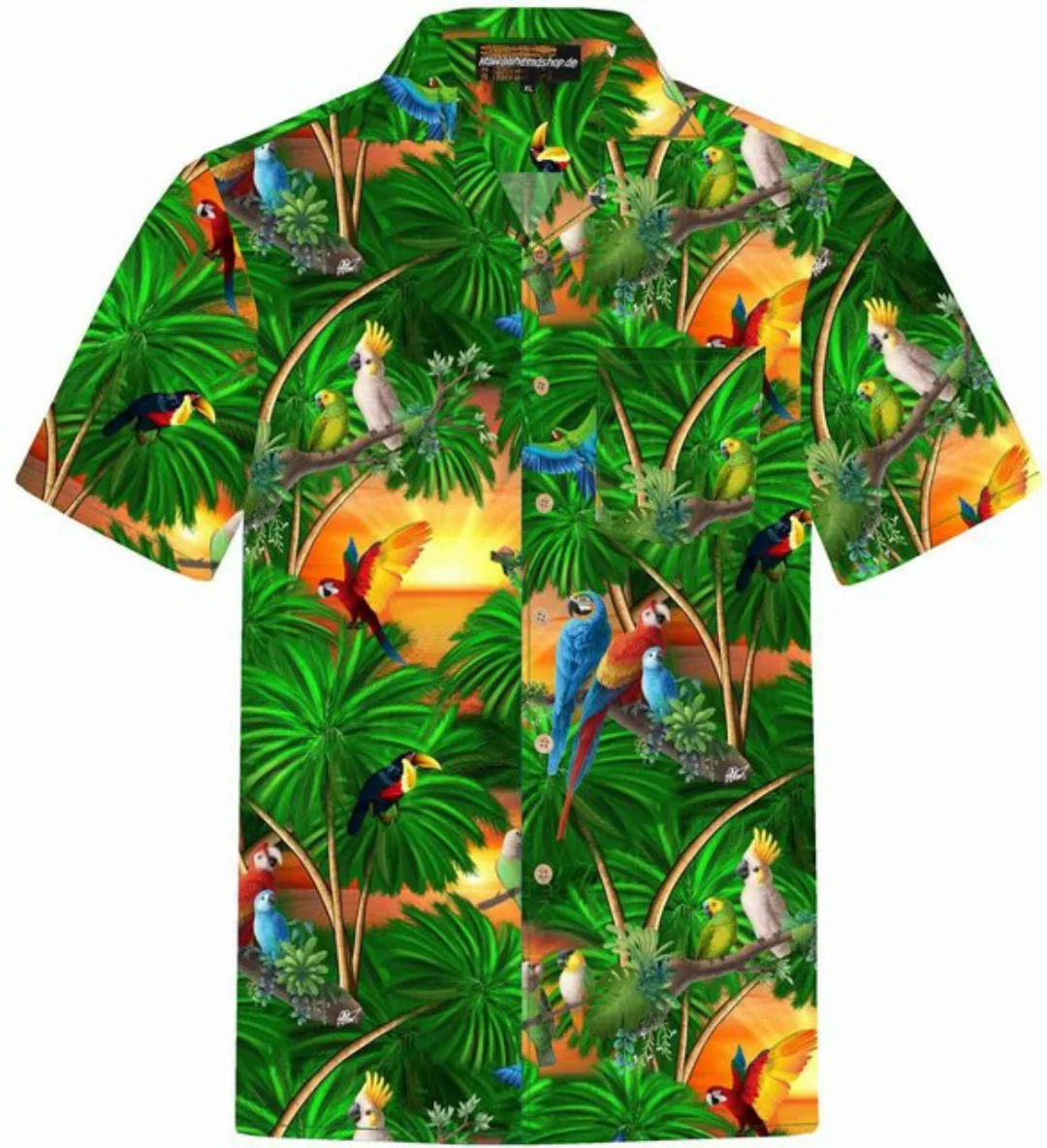 Hawaiihemdshop.de Hawaiihemd Hawaii Hemd Herren Baumwolle Kurzarm Hawaiihem günstig online kaufen