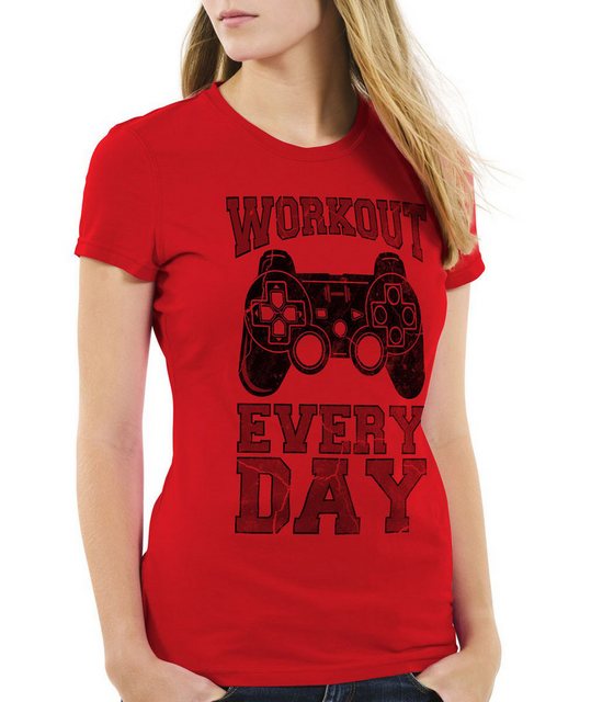 style3 T-Shirt Workout Gamer play sport station fitnessstudio konsole gym f günstig online kaufen