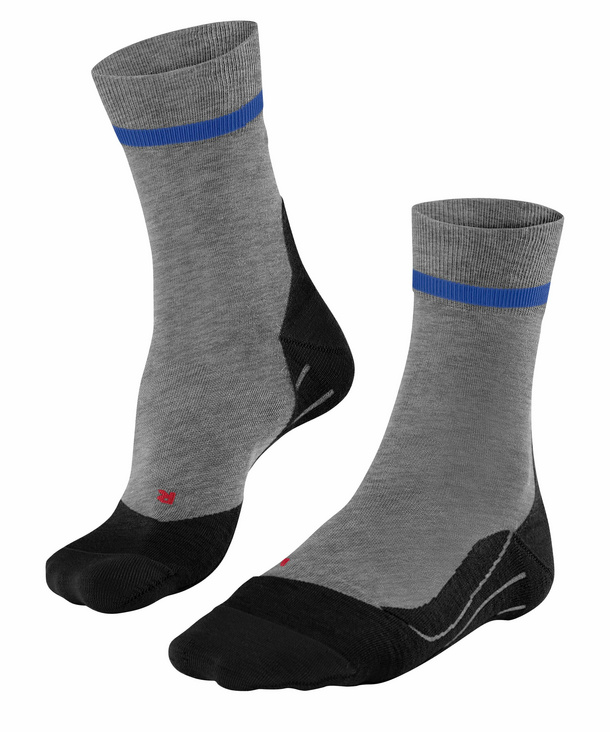 FALKE RU4 Herren Laufsocken, 44-45, Grau, Baumwolle, 16703-340104 günstig online kaufen