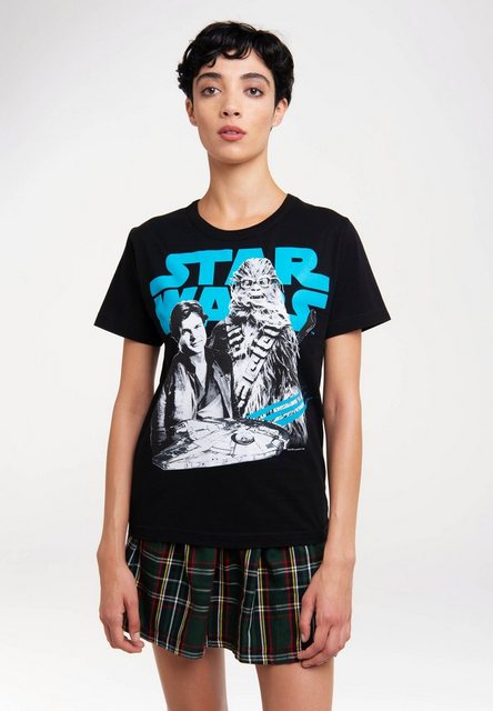 LOGOSHIRT T-Shirt "Star Wars: Solo - Han Solo & Chewbacca", mit coolem Prin günstig online kaufen