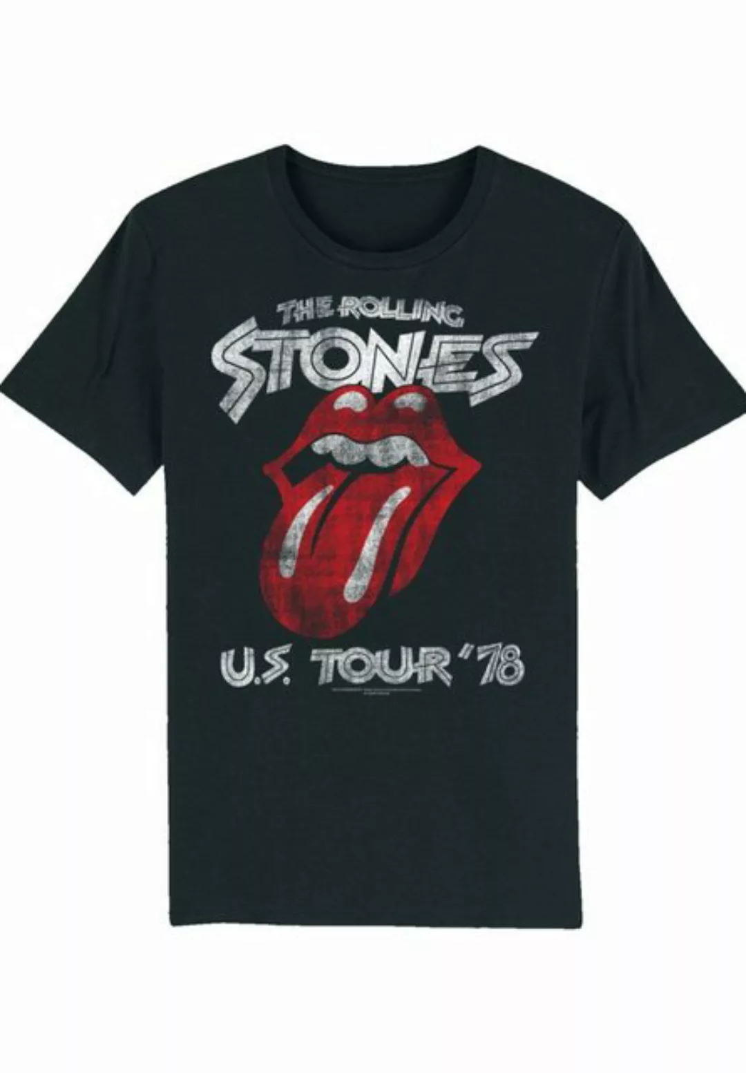 F4NT4STIC T-Shirt The Rolling Stones US Tour '78 Print günstig online kaufen