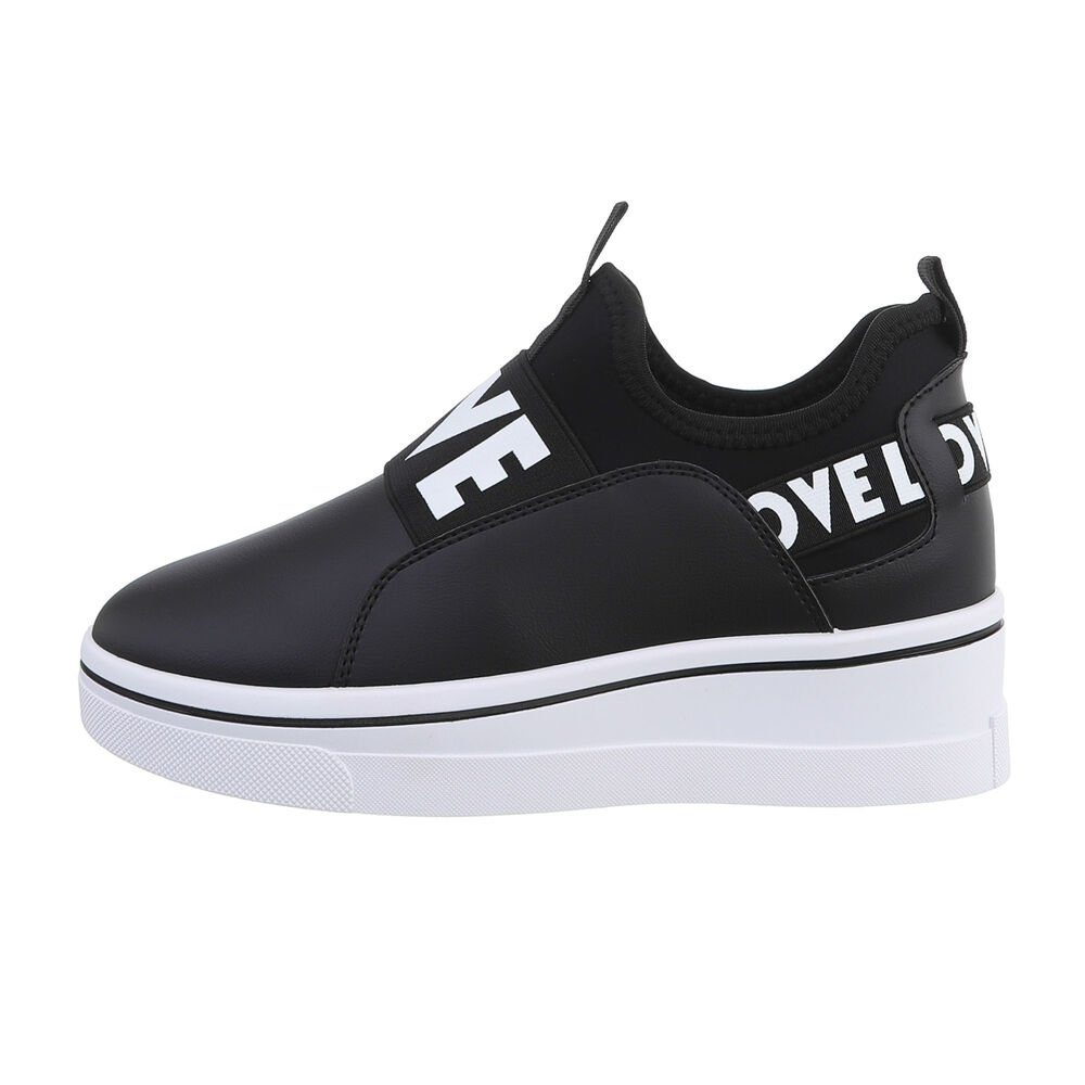 Ital-Design Damen Low-Top Freizeit Sneaker Keilabsatz/Wedge günstig online kaufen