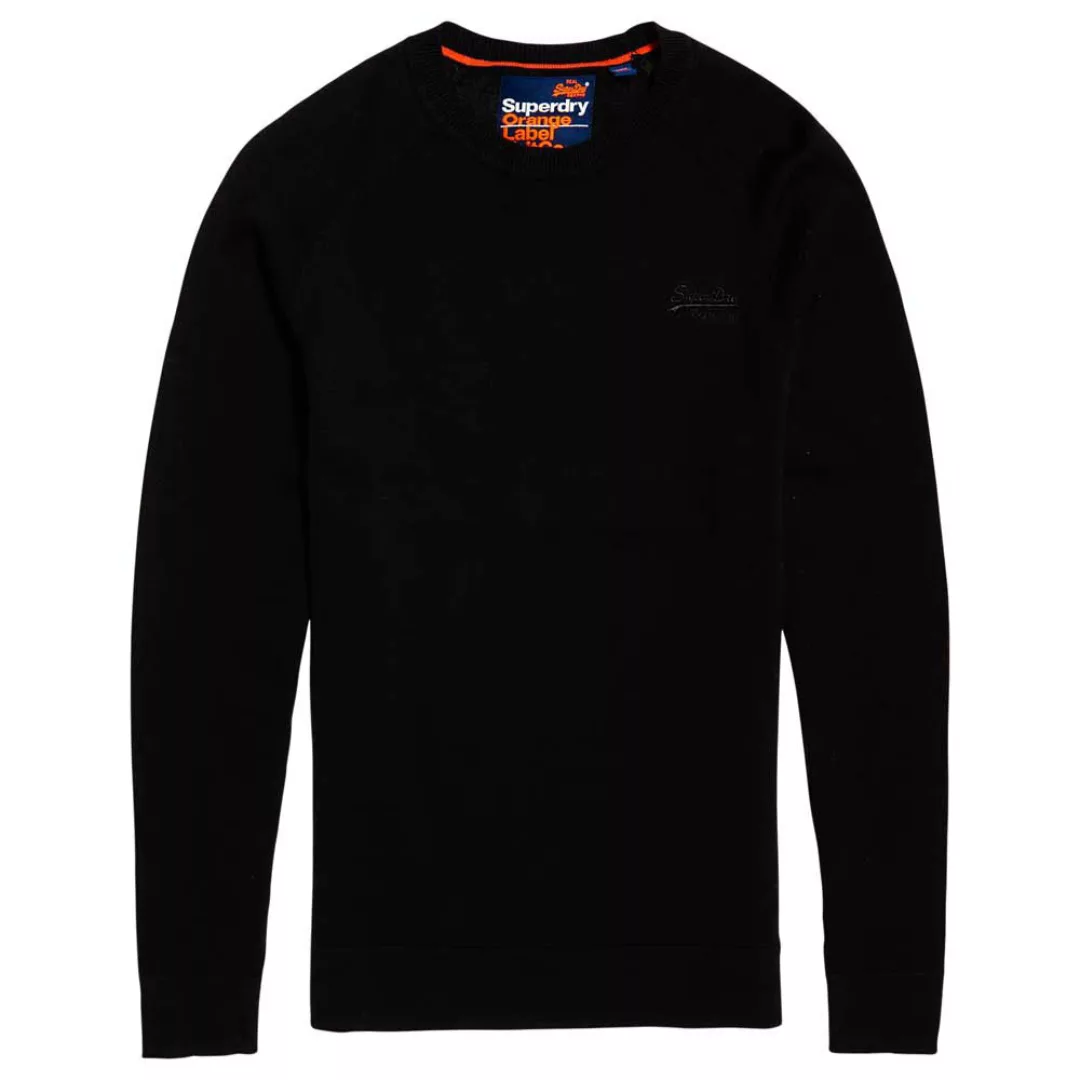 Superdry Orange Label Cotton Crew Pullover 3XL Black günstig online kaufen