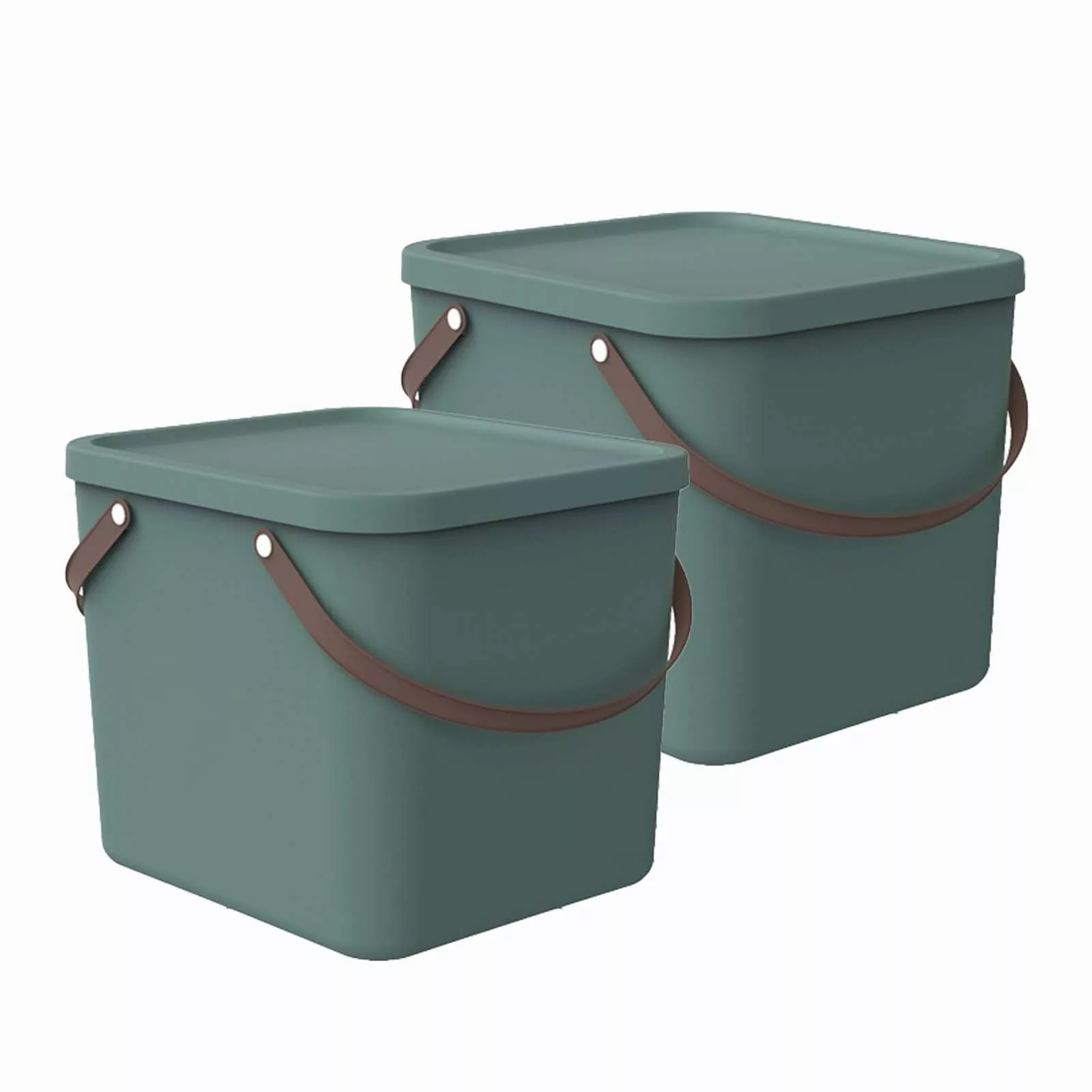 ROTHO Aufbewahrungsbox 2er-Set stapelbare Aufbewahrungskiste 40l günstig online kaufen