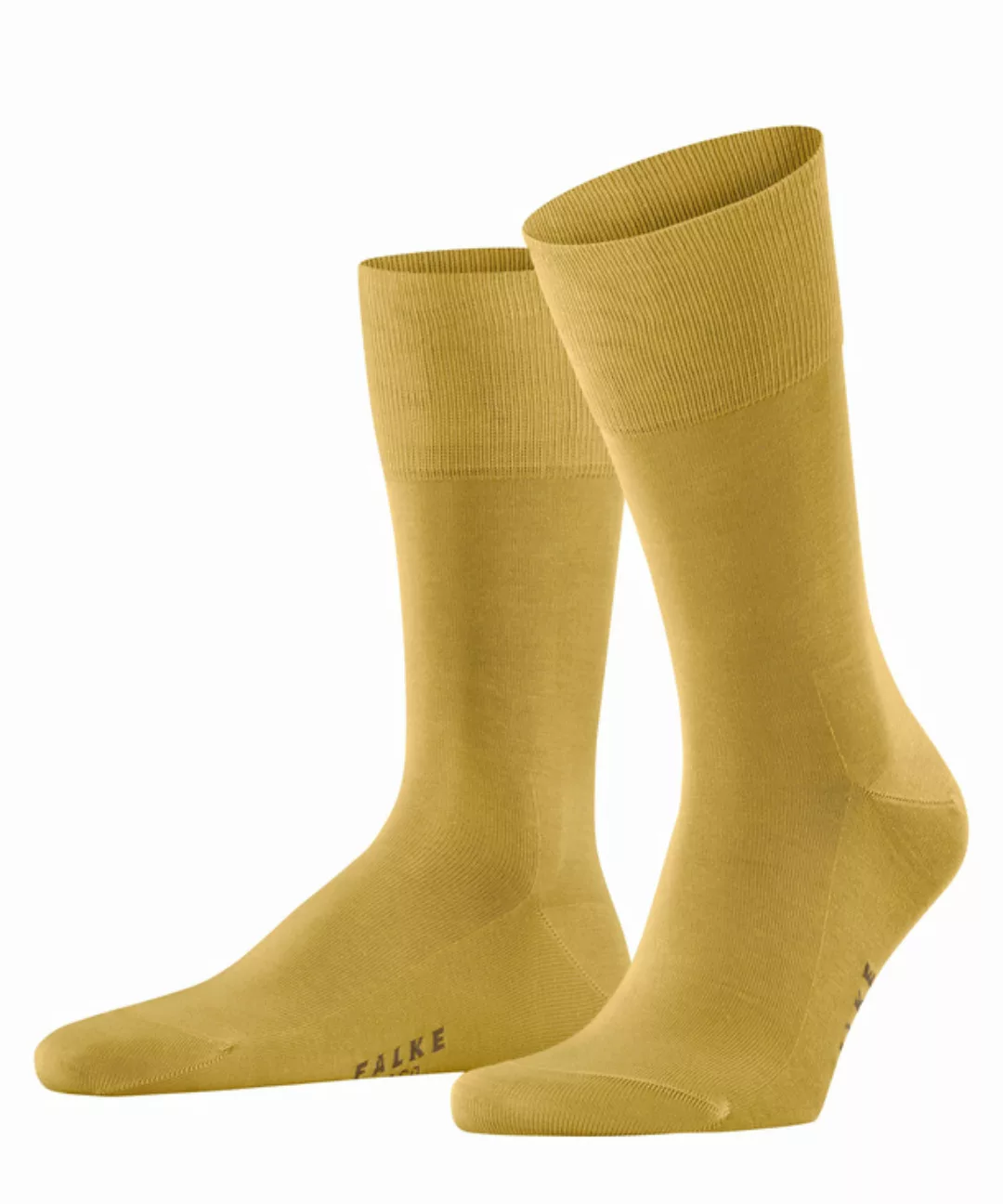 FALKE Tiago Herren Socken, 43-44, Gelb, Uni, Baumwolle, 14662-122205 günstig online kaufen