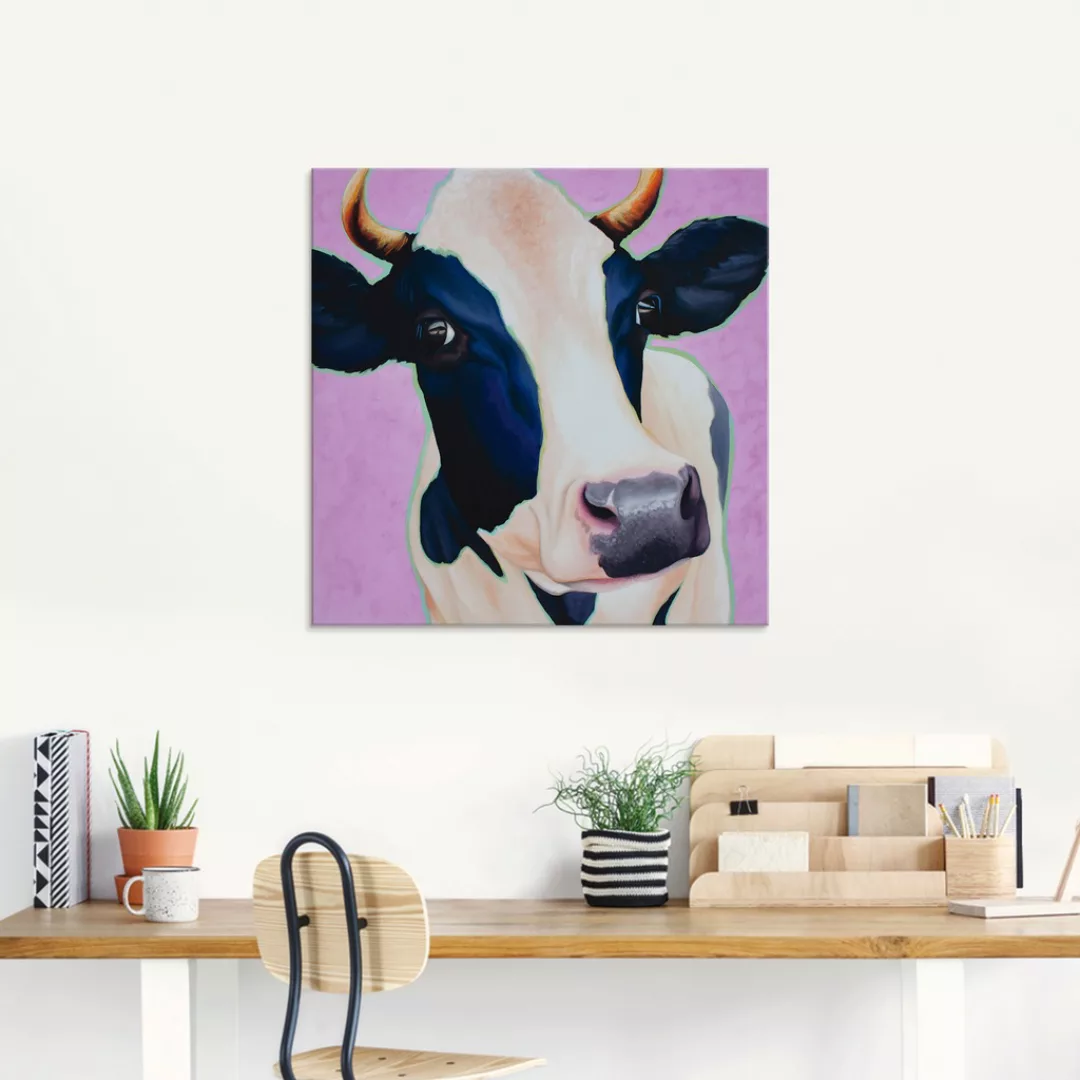 Artland Glasbild »Kuh Josefine«, Haustiere, (1 St.), in verschiedenen Größe günstig online kaufen