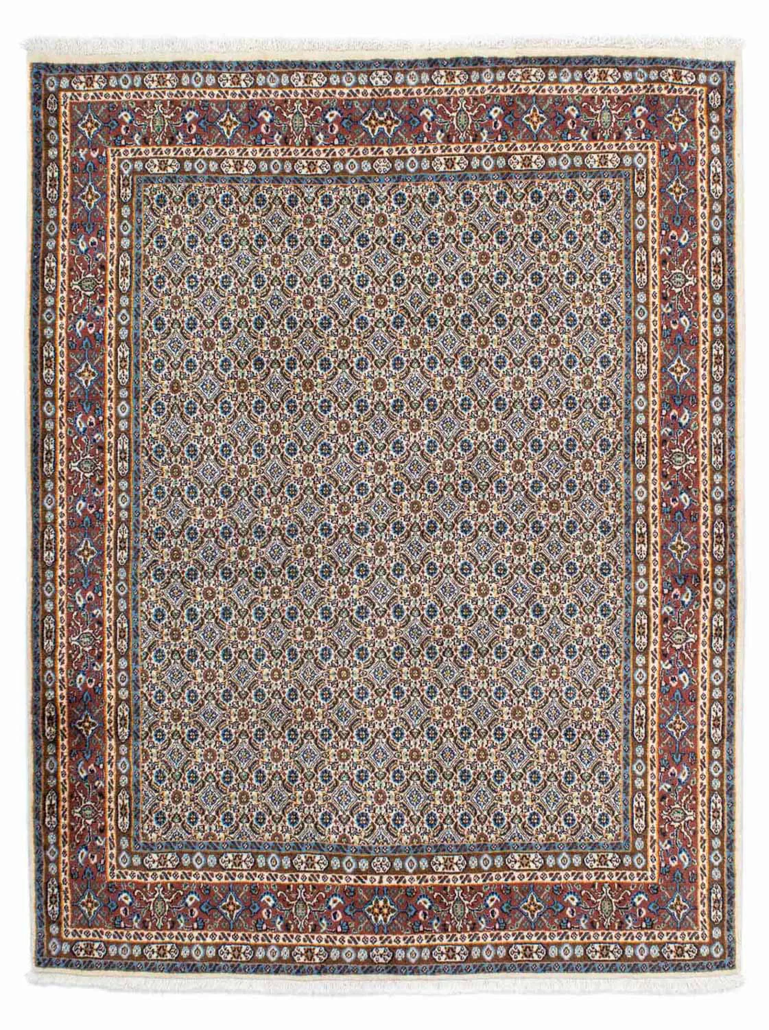 morgenland Wollteppich »Moud Stark Gemustert Beige 198 x 150 cm«, rechtecki günstig online kaufen